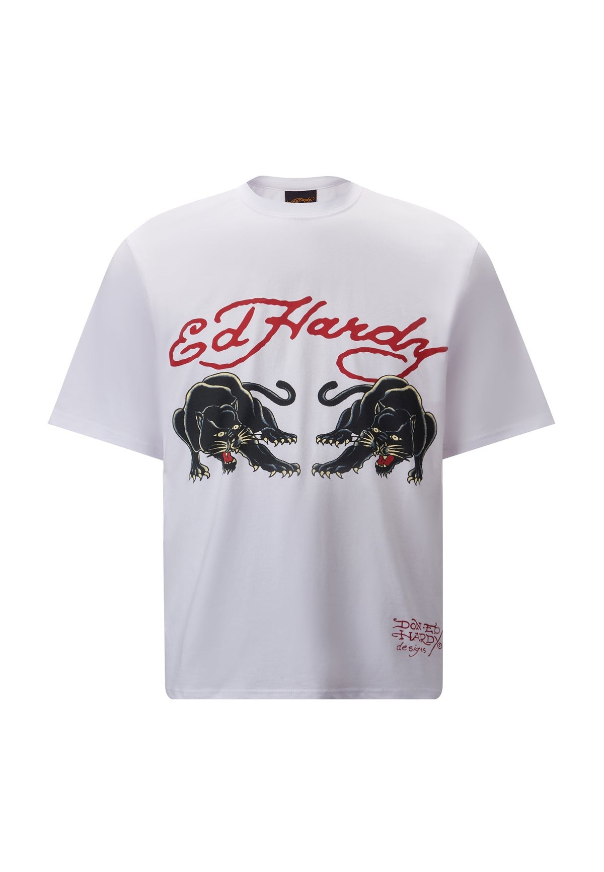 Mens Double-Panther T-Shirt - White
