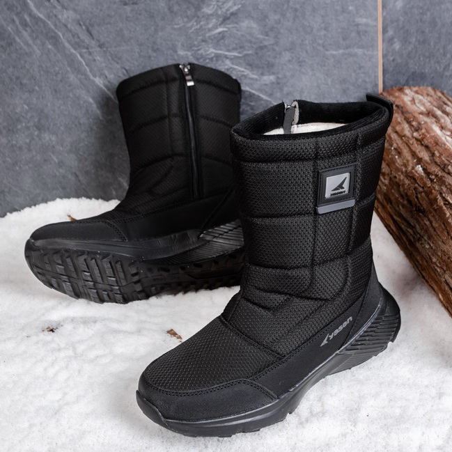 (Limited Time Sale 49%off)Unisex Snow Boots Thick Leather Platform Fur Lined Warm Mid-Calf Boots Waterproof Non-slip Winter Boots(2024Warmth upgrade)