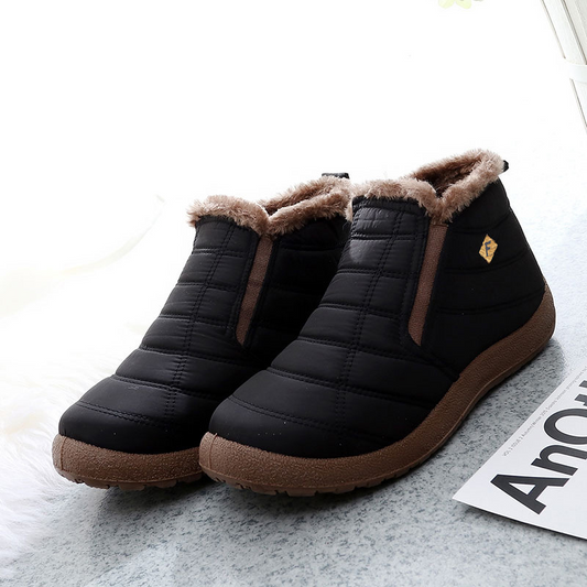(Limited Time Discount 50% off)Men's Winter Warm Wide Head Arch Support Orthopedic Boots Lightweight Waterproof Non-slip Slip-On Boots