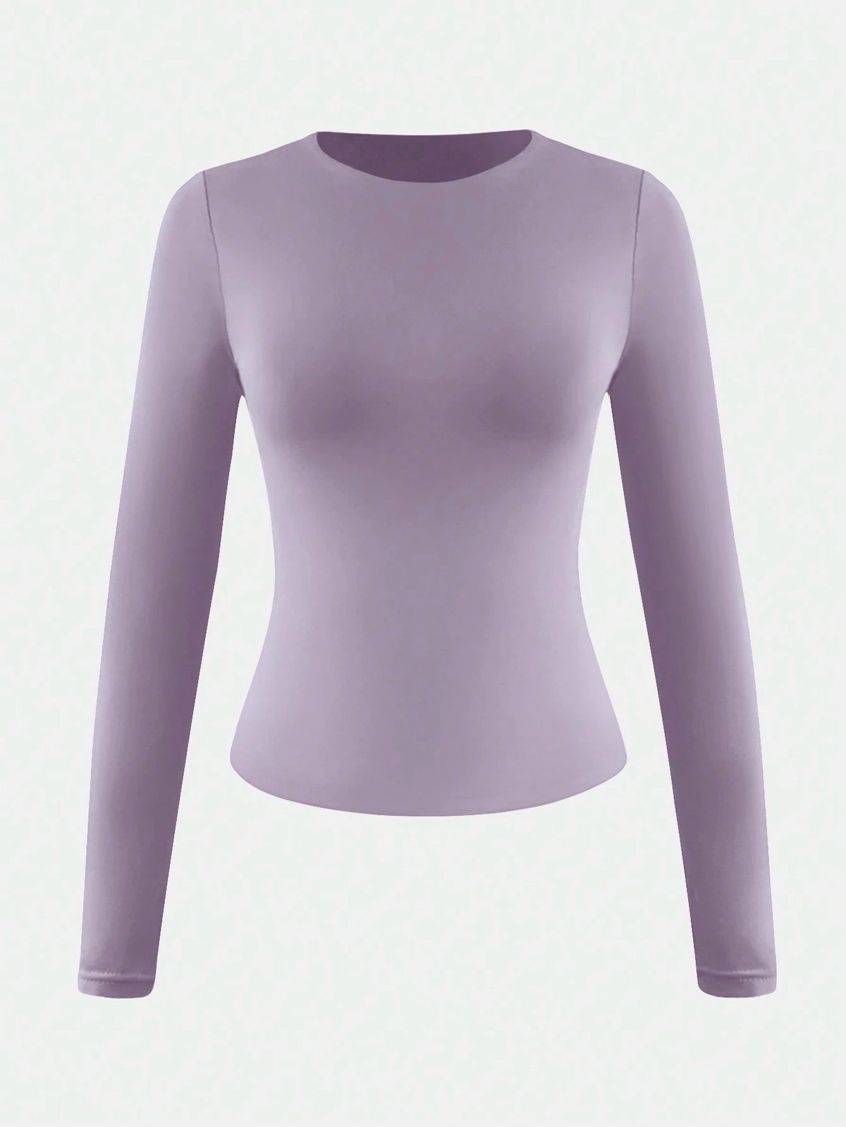 Women's Elastic Fitted White Top, Casual Nightclub Long Sleeve Bright Red T-Shirt, Autumn/Winter/Spring