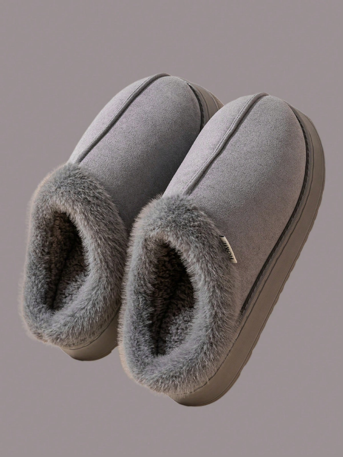 Fashionable & Cozy Men's Coffee Fuzzy Slippers