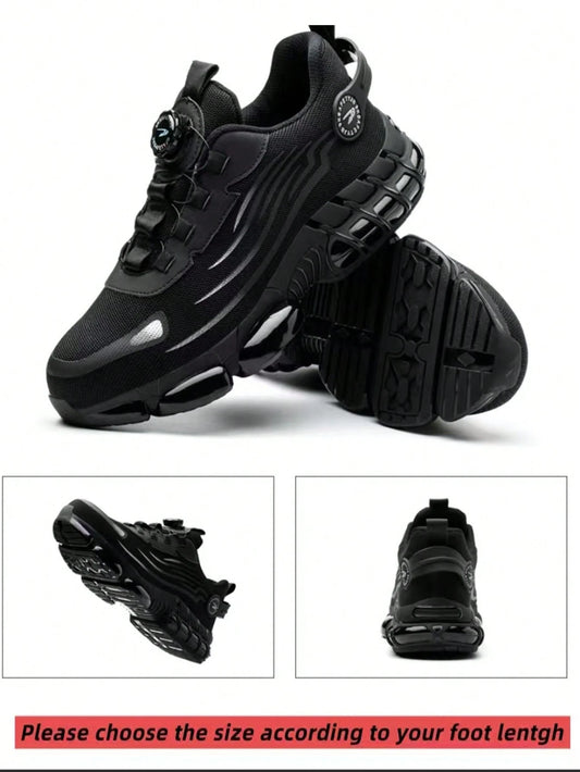 Men's Safety Shoes, Lightweight Breathable Anti-Smash Work Shoes