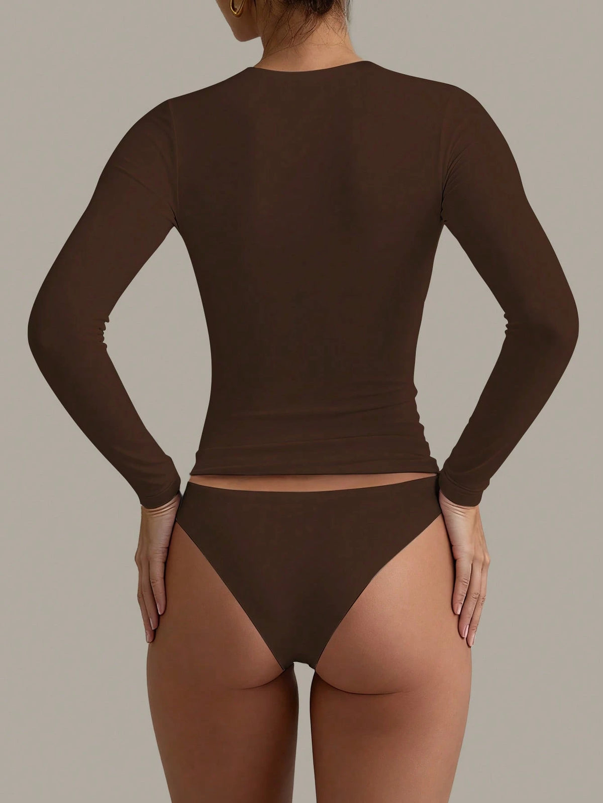 Women's Elastic Fitted White Top, Casual Nightclub Long Sleeve Bright Red T-Shirt, Autumn/Winter/Spring