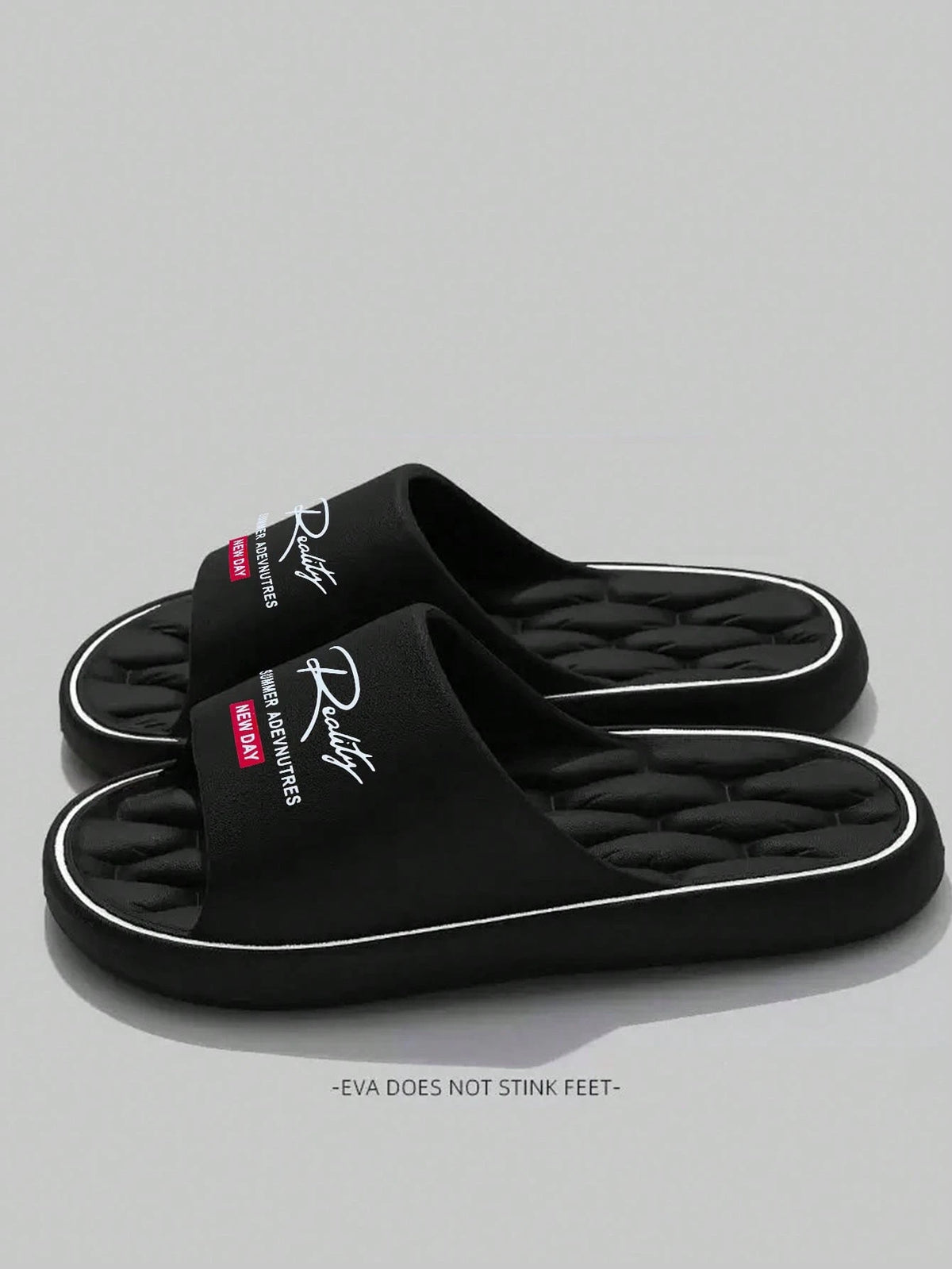 New Fashion Open Toe Slippers For Men, EVA Material Soft Bottom