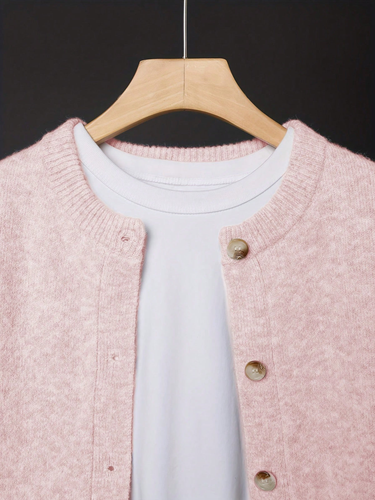Women's Beige Cardigan, Soft Long Sleeve Sweater Jacket
