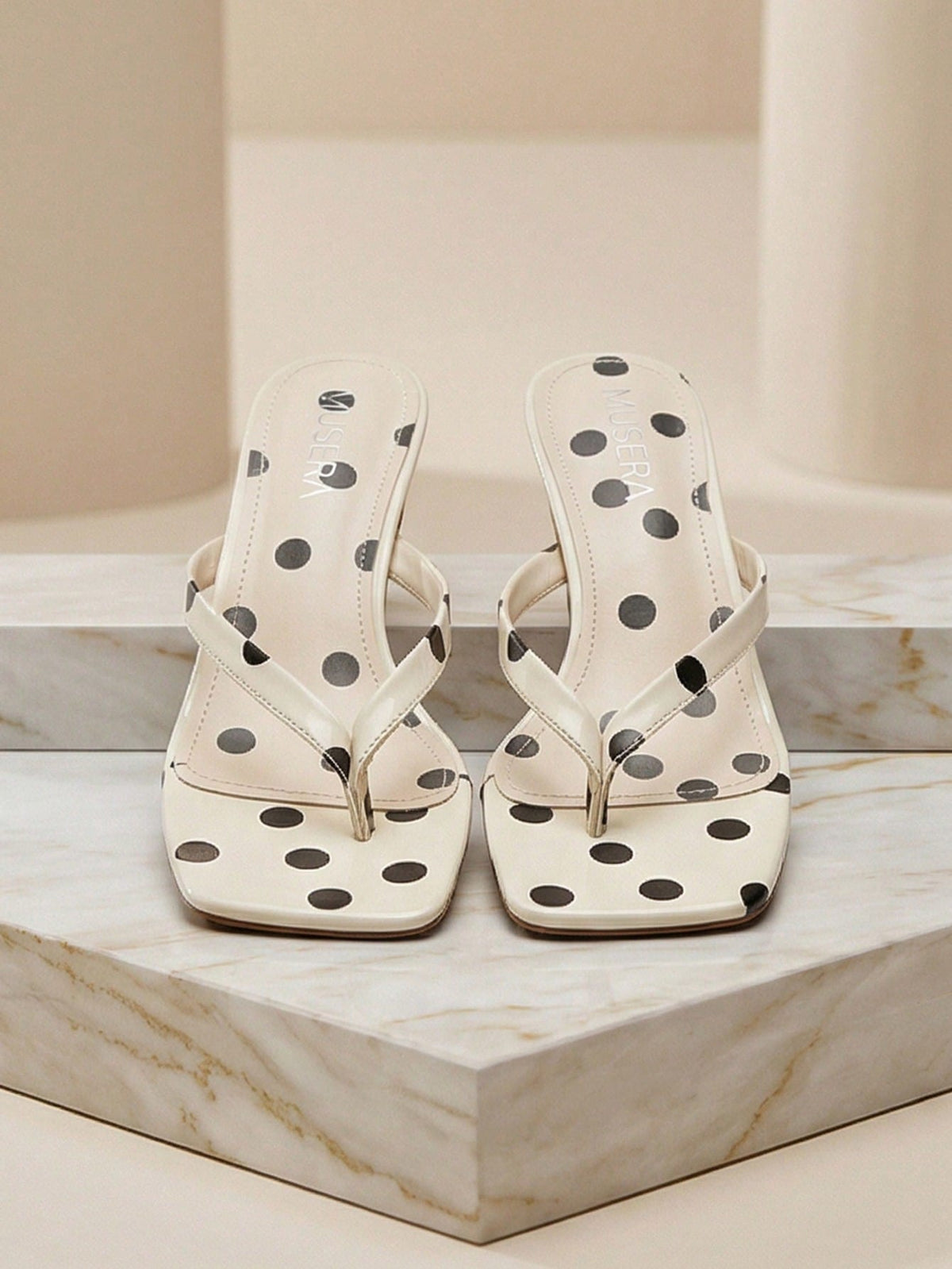 MUSERA Heeled Kitten Sandal Cute Fun Girly