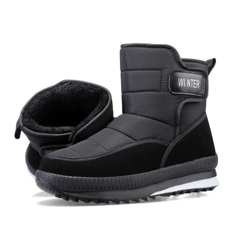 (Limited Time Sale 70%off)Men's Thick Warm Orthopedic Support Wide Toe Snow Boots Non-slip Waterproof Anti-skid Fur Lined Winter Boots