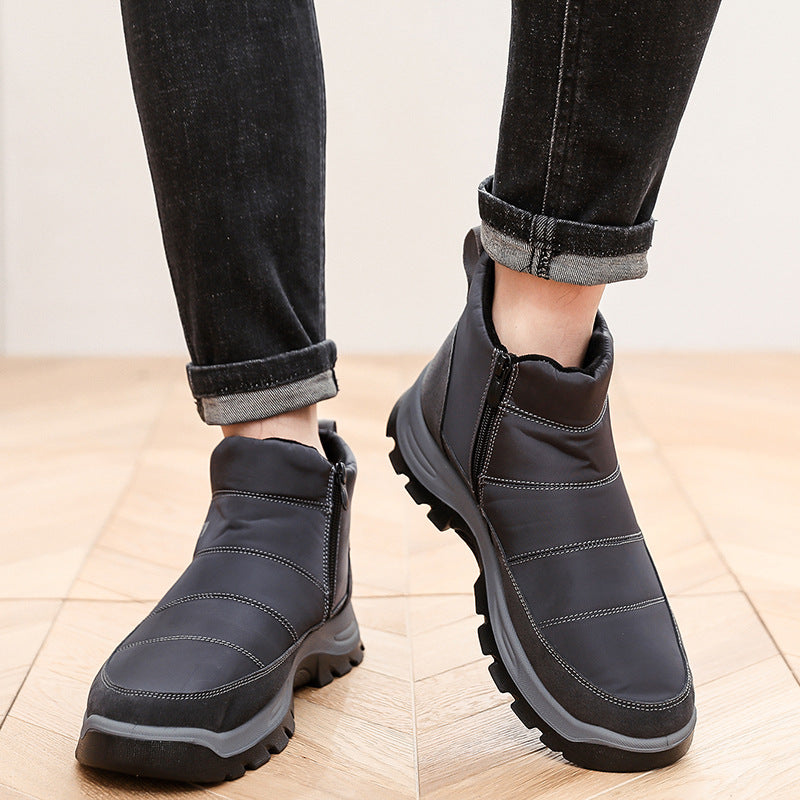 (Limited Time 49% Discount Event) Men's Orthopedic Arch Support Wide Toe Snow Boots Comfortable Waterproof Non-slip Warm Work Shoes