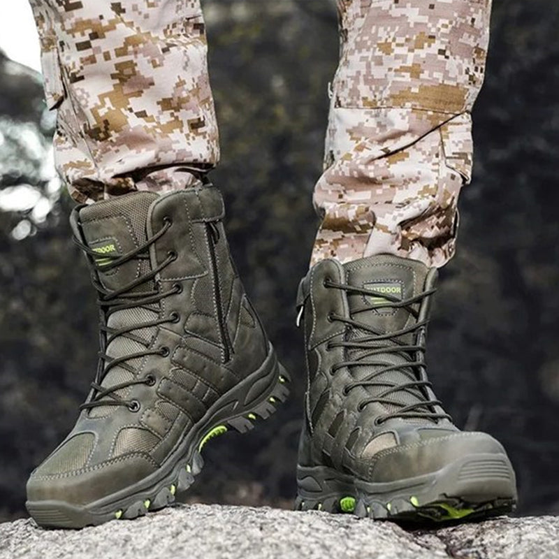 (imited Time Discount 49% off) Men's Lightweight  Breathable Durable Anti-slip Hiking Boots Combat Army Boots Work Boots