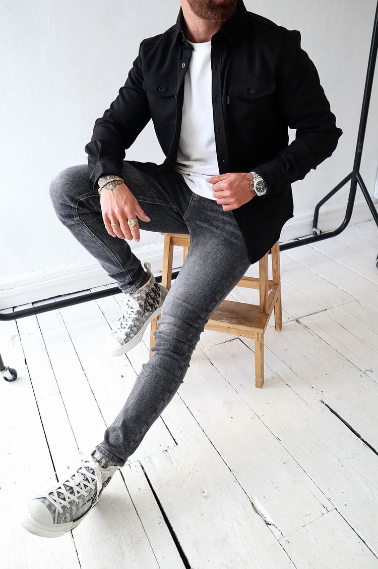 Men's Button Down Shirt Jacket (Buy 2 Free Shipping)