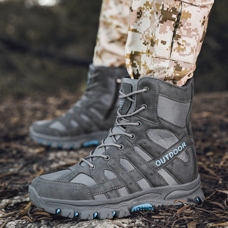 (imited Time Discount 49% off) Men's Lightweight  Breathable Durable Anti-slip Hiking Boots Combat Army Boots Work Boots