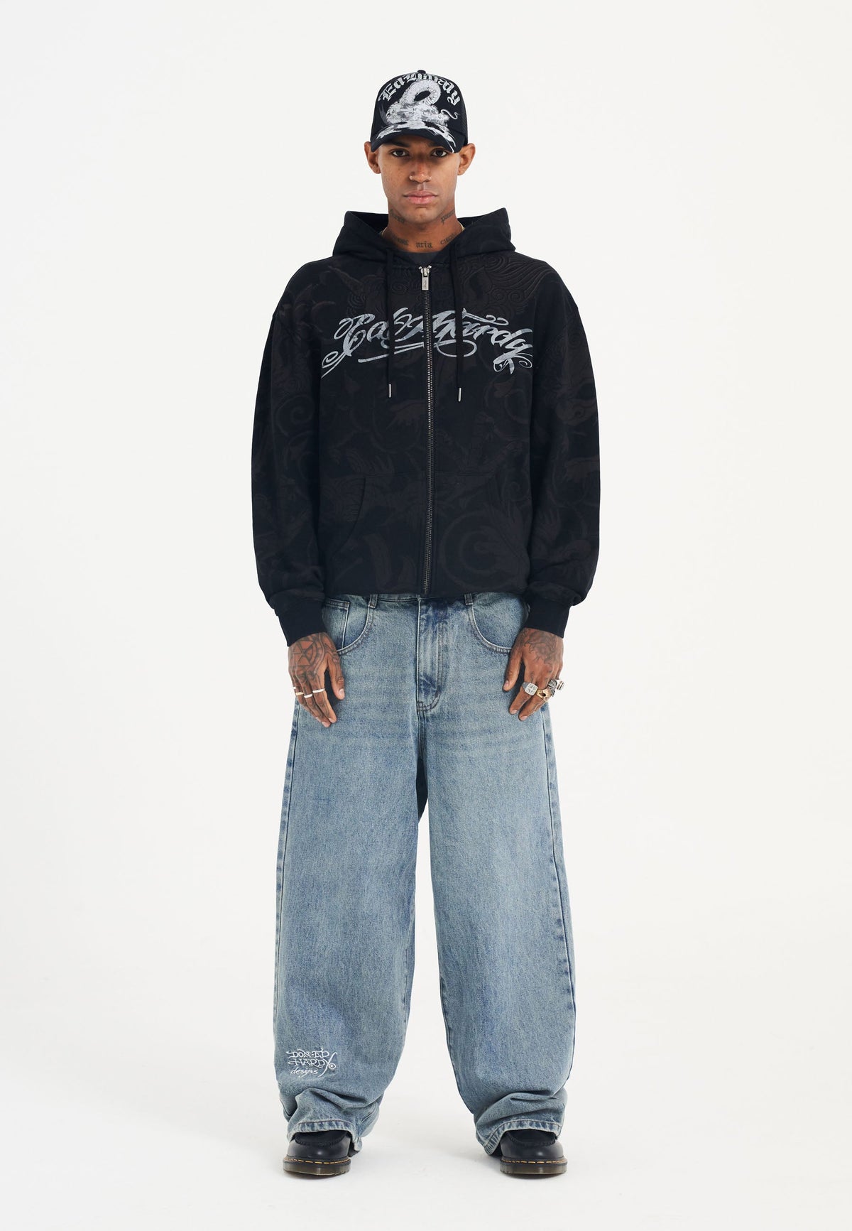 Mens Nyc Skull Xxtra Denim Trousers Jeans - Blue
