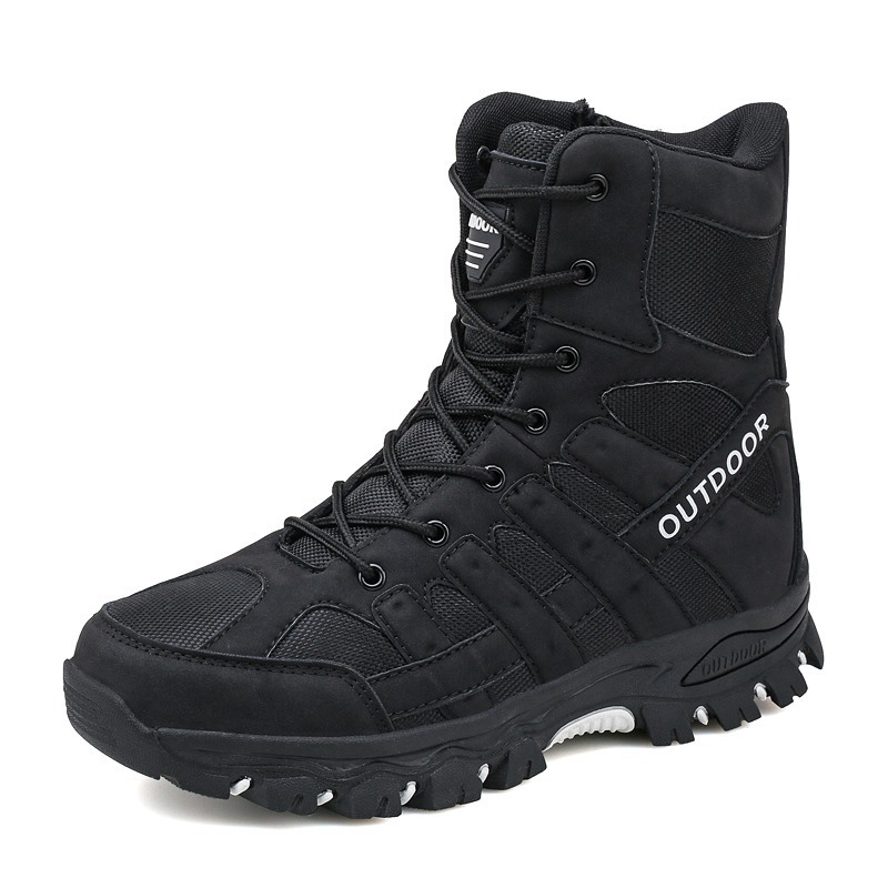 Men's Lightweight  Breathable Durable Anti-slip Hiking Boots Combat Army Boots Work Boots