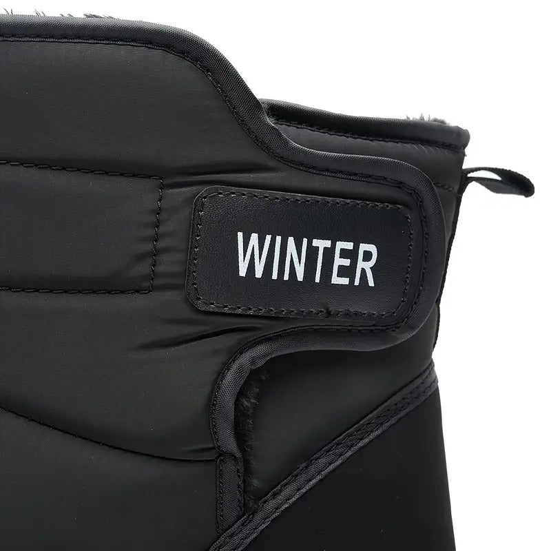 (Limited Time Sale 70%off)Men's Thick Warm Orthopedic Support Wide Toe Snow Boots Non-slip Waterproof Anti-skid Fur Lined Winter Boots