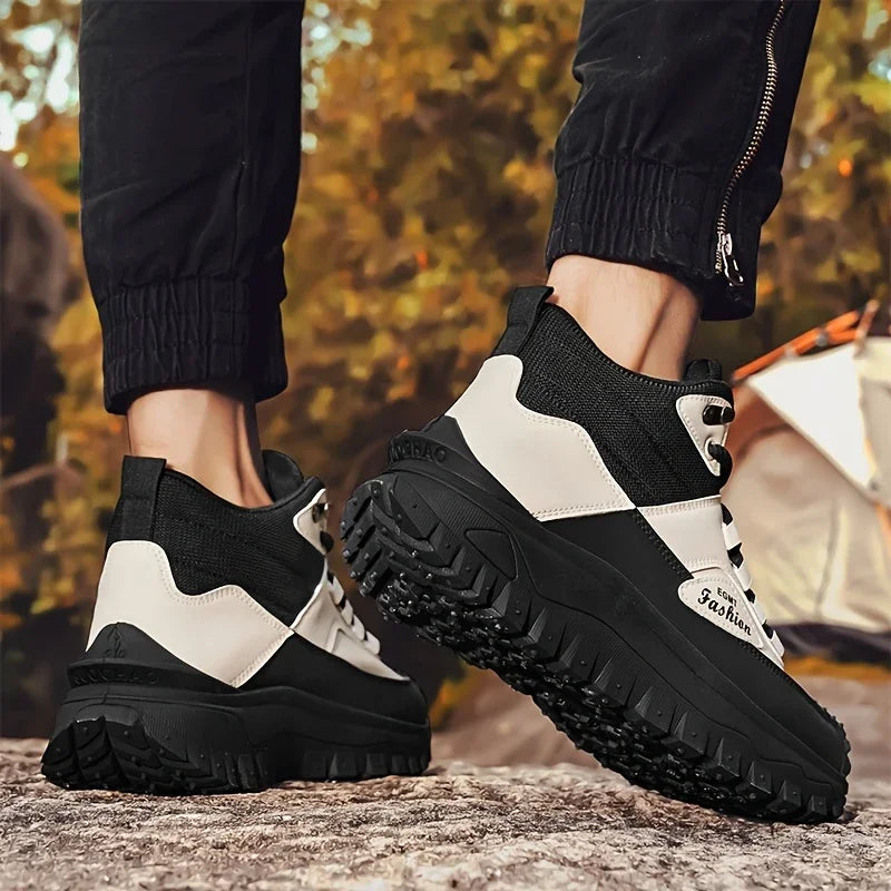 (⏰Limited Time Sale 70% OFF) Men’s Work Hiking Boots – Waterproof, Non-Slip, Puncture and Smash Resistant, Wide Toe, Arch Support – Ideal for Daily Wear and Outdoor Adventures